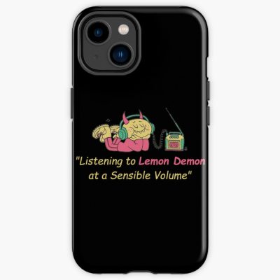 Listening To Lemon Demon At A Sensible Volume Iphone Case Official Lemon Demon Merch