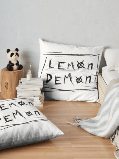 Metal Lemon Demon Throw Pillow Official Lemon Demon Merch