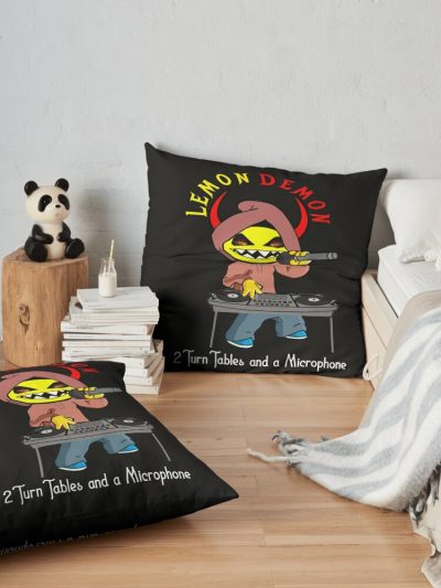 Lemon Demon Throw Pillow Official Lemon Demon Merch