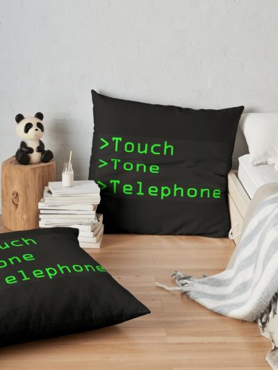 Touch Tone Telephone Throw Pillow Official Lemon Demon Merch