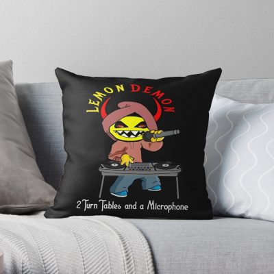 Lemon Demon Throw Pillow Official Lemon Demon Merch