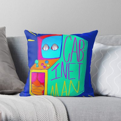 Lemon Demon Cabinet Man Throw Pillow Official Lemon Demon Merch